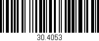 Código de barras (EAN, GTIN, SKU, ISBN): '30.4053'