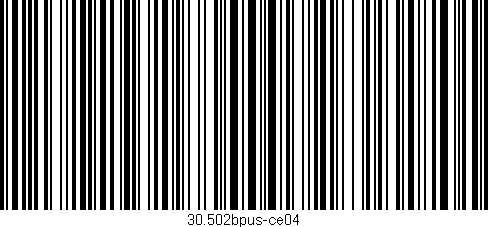 Código de barras (EAN, GTIN, SKU, ISBN): '30.502bpus-ce04'