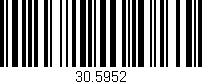 Código de barras (EAN, GTIN, SKU, ISBN): '30.5952'