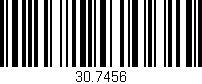Código de barras (EAN, GTIN, SKU, ISBN): '30.7456'