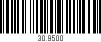Código de barras (EAN, GTIN, SKU, ISBN): '30.9500'
