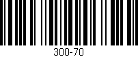 Código de barras (EAN, GTIN, SKU, ISBN): '300-70'