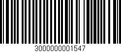 Código de barras (EAN, GTIN, SKU, ISBN): '3000000001547'