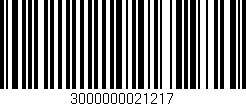 Código de barras (EAN, GTIN, SKU, ISBN): '3000000021217'