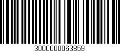 Código de barras (EAN, GTIN, SKU, ISBN): '3000000063859'