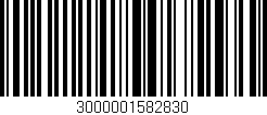Código de barras (EAN, GTIN, SKU, ISBN): '3000001582830'