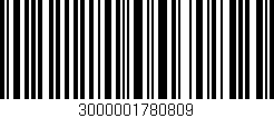 Código de barras (EAN, GTIN, SKU, ISBN): '3000001780809'