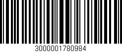 Código de barras (EAN, GTIN, SKU, ISBN): '3000001780984'
