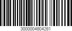 Código de barras (EAN, GTIN, SKU, ISBN): '3000004804281'