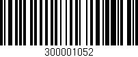 Código de barras (EAN, GTIN, SKU, ISBN): '300001052'