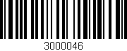 Código de barras (EAN, GTIN, SKU, ISBN): '3000046'