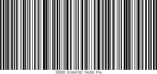 Código de barras (EAN, GTIN, SKU, ISBN): '30000_Emb4192_Nis58_Pra'