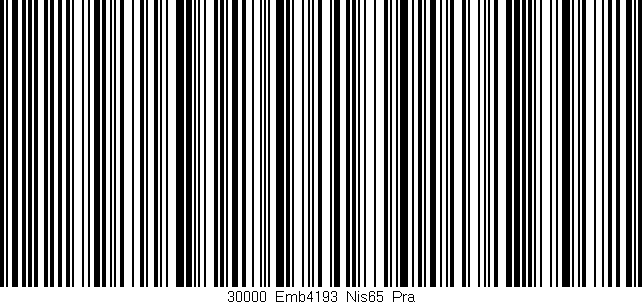 Código de barras (EAN, GTIN, SKU, ISBN): '30000_Emb4193_Nis65_Pra'