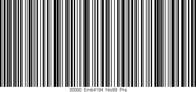 Código de barras (EAN, GTIN, SKU, ISBN): '30000_Emb4194_Nis69_Pra'