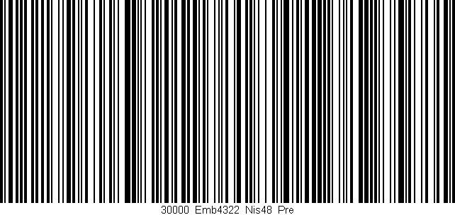 Código de barras (EAN, GTIN, SKU, ISBN): '30000_Emb4322_Nis48_Pre'