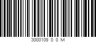 Código de barras (EAN, GTIN, SKU, ISBN): '3000109_0_0_M'