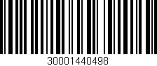 Código de barras (EAN, GTIN, SKU, ISBN): '30001440498'