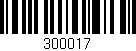 Código de barras (EAN, GTIN, SKU, ISBN): '300017'