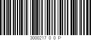 Código de barras (EAN, GTIN, SKU, ISBN): '3000217_0_0_P'