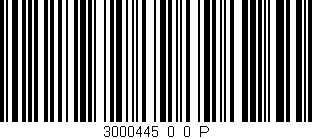 Código de barras (EAN, GTIN, SKU, ISBN): '3000445_0_0_P'