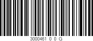Código de barras (EAN, GTIN, SKU, ISBN): '3000461_0_0_G'