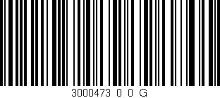 Código de barras (EAN, GTIN, SKU, ISBN): '3000473_0_0_G'