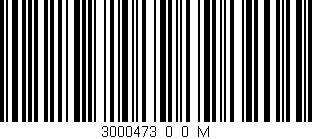 Código de barras (EAN, GTIN, SKU, ISBN): '3000473_0_0_M'