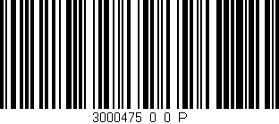Código de barras (EAN, GTIN, SKU, ISBN): '3000475_0_0_P'