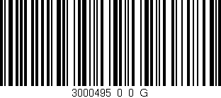 Código de barras (EAN, GTIN, SKU, ISBN): '3000495_0_0_G'