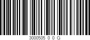 Código de barras (EAN, GTIN, SKU, ISBN): '3000505_0_0_G'