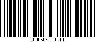 Código de barras (EAN, GTIN, SKU, ISBN): '3000505_0_0_M'