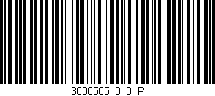 Código de barras (EAN, GTIN, SKU, ISBN): '3000505_0_0_P'