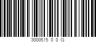 Código de barras (EAN, GTIN, SKU, ISBN): '3000515_0_0_G'