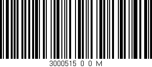 Código de barras (EAN, GTIN, SKU, ISBN): '3000515_0_0_M'