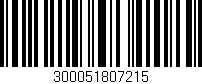 Código de barras (EAN, GTIN, SKU, ISBN): '300051807215'