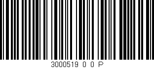 Código de barras (EAN, GTIN, SKU, ISBN): '3000519_0_0_P'