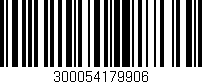 Código de barras (EAN, GTIN, SKU, ISBN): '300054179906'