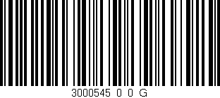 Código de barras (EAN, GTIN, SKU, ISBN): '3000545_0_0_G'