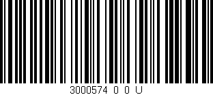 Código de barras (EAN, GTIN, SKU, ISBN): '3000574_0_0_U'