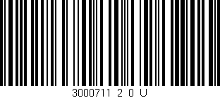 Código de barras (EAN, GTIN, SKU, ISBN): '3000711_2_0_U'