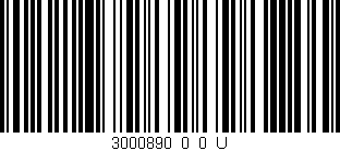 Código de barras (EAN, GTIN, SKU, ISBN): '3000890_0_0_U'