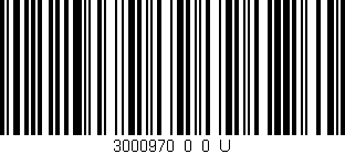 Código de barras (EAN, GTIN, SKU, ISBN): '3000970_0_0_U'