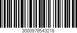 Código de barras (EAN, GTIN, SKU, ISBN): '3000978543216'