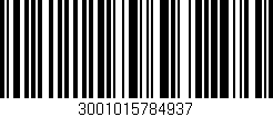 Código de barras (EAN, GTIN, SKU, ISBN): '3001015784937'