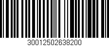 Código de barras (EAN, GTIN, SKU, ISBN): '30012502638200'