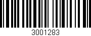 Código de barras (EAN, GTIN, SKU, ISBN): '3001283'