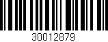 Código de barras (EAN, GTIN, SKU, ISBN): '30012879'