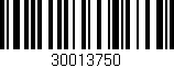 Código de barras (EAN, GTIN, SKU, ISBN): '30013750'