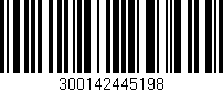 Código de barras (EAN, GTIN, SKU, ISBN): '300142445198'