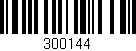 Código de barras (EAN, GTIN, SKU, ISBN): '300144'